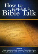 Cover of How to Prepare a Bible Talk
